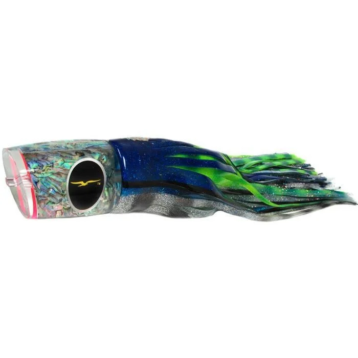 Weedless Fishing Lures-Black Bart Zulu Heavy Tackle Lure - Blue Yellow/Green Chartreuse