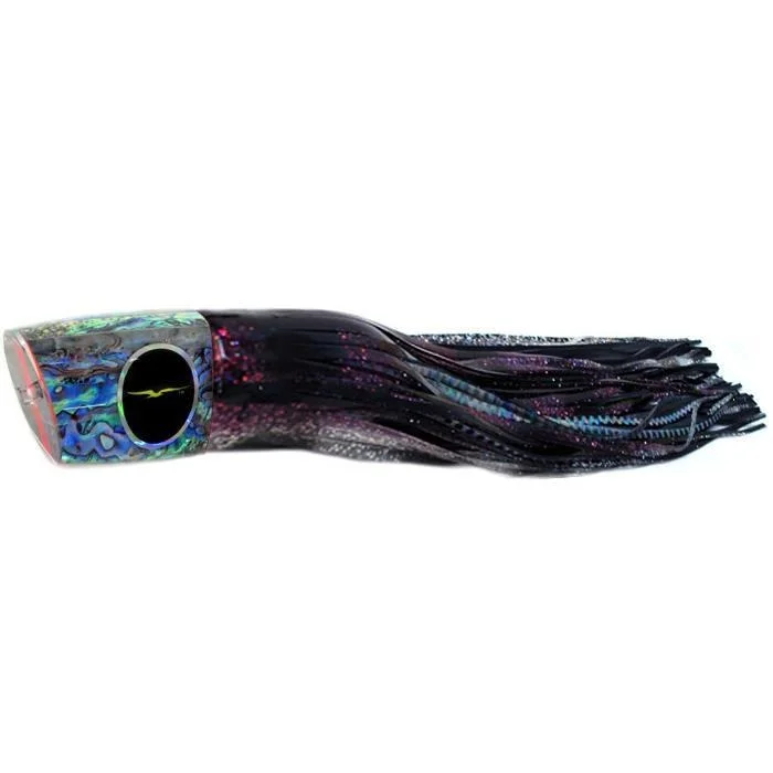 Spinner Lures-Black Bart Zulu Heavy Tackle Lure - Purple/Black Dot