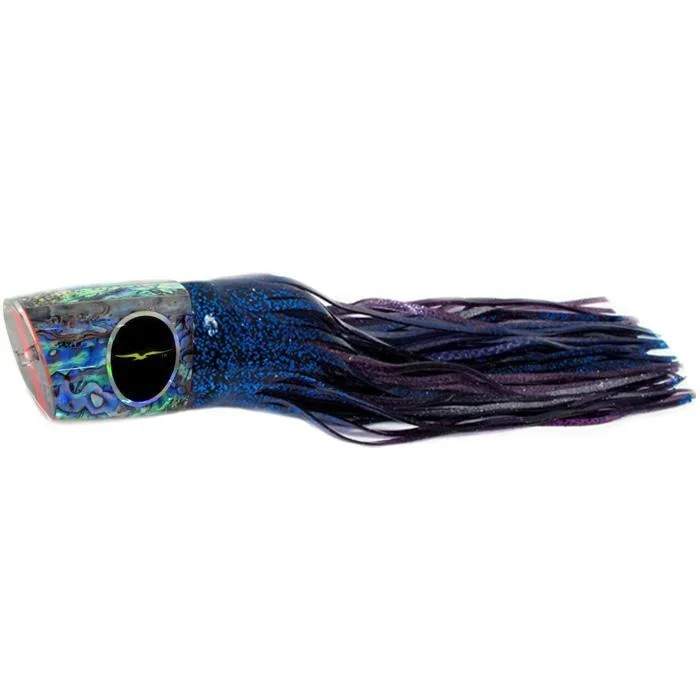 Streamer Lures-Black Bart Zulu Heavy Tackle Lure - Purple Fleck/Purple Blue Dot