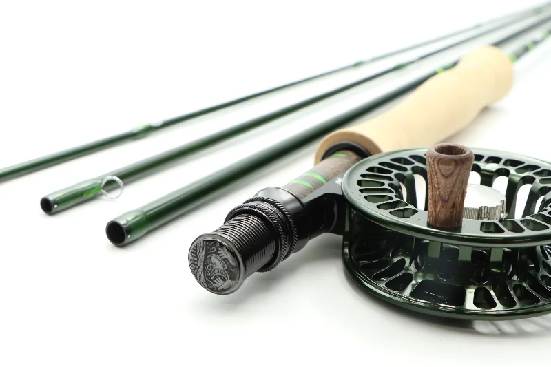 Multi-Piece Fishing Rod for Portability-Coherence 7 foot 6 inch 4 weight 4 piece combo