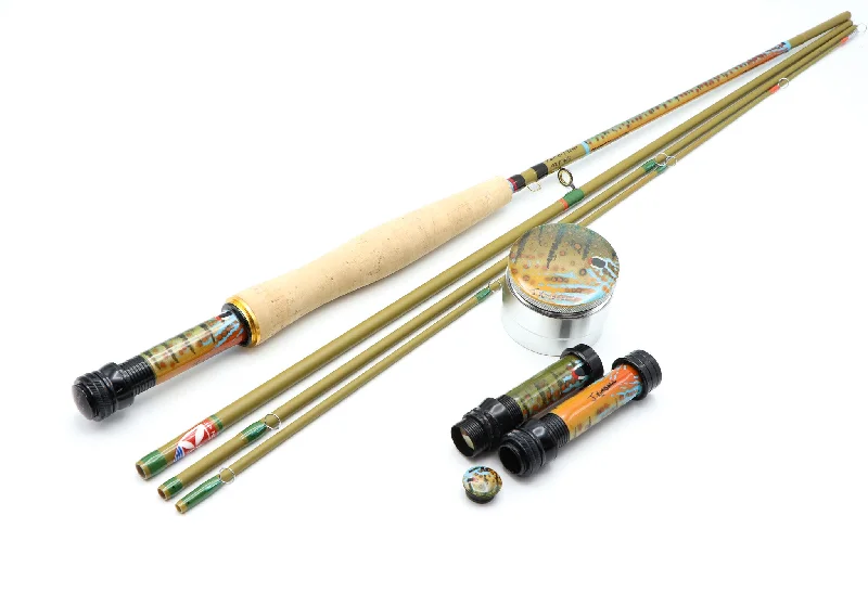 Short Fishing Rod for Close Casting-"Panfish on the Fly" edition TOAD 7'6" 4 weight 4 pc.