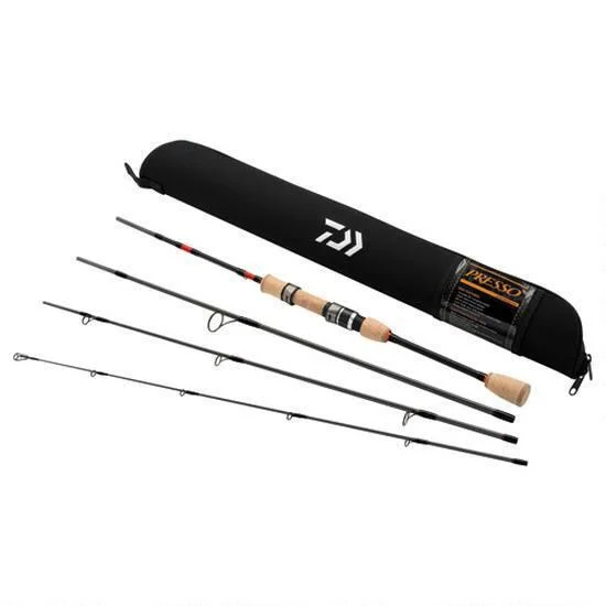 Compact Fishing Rod for Backpacking-DAIWA - PRESSO - 4 PC - SPINNING ROD KIT