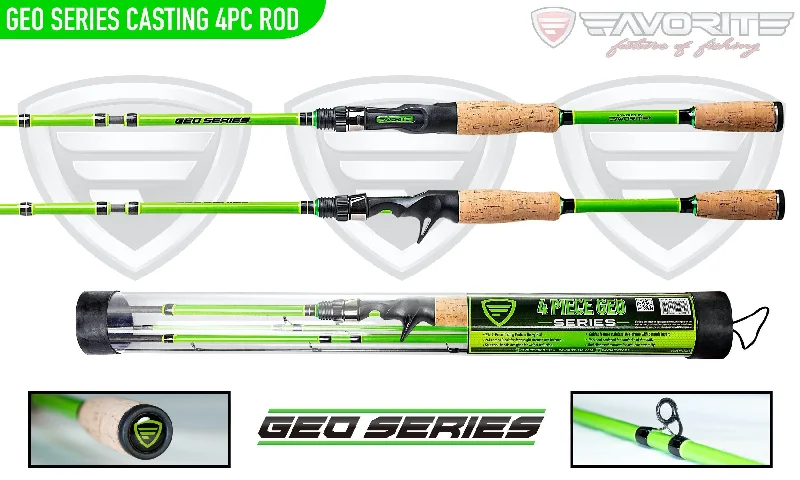 Portable Fishing Rod for Travel-Viridian Geo Series 4pc Casting Rod