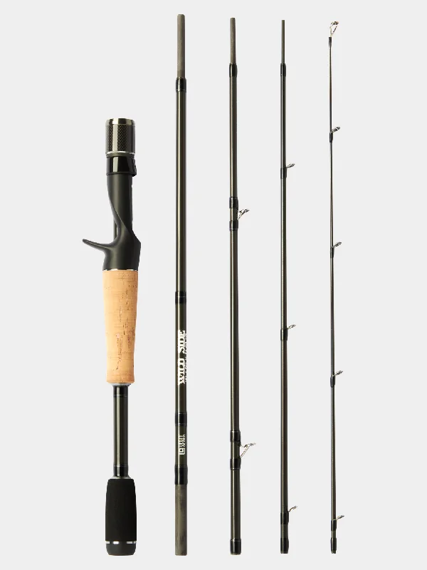 Mid-Range Fishing Rod for Walleye-WILD SIDE 6’ Medium Light Casting Rod (5 Piece)