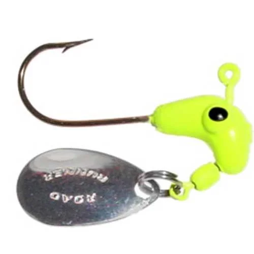 Strong Hook for Quick Fishing Action-Blakemore 153-012 Road Runner Fishing Jigheads 1/8 Oz Chartruese 4 Packunderspin Fishing Jig.