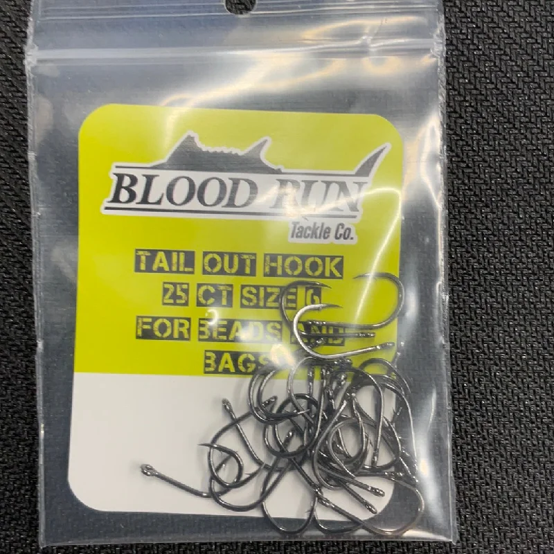 Best Fishing Hooks for Beginners-Blood Run 25ct Size 6 Hooks