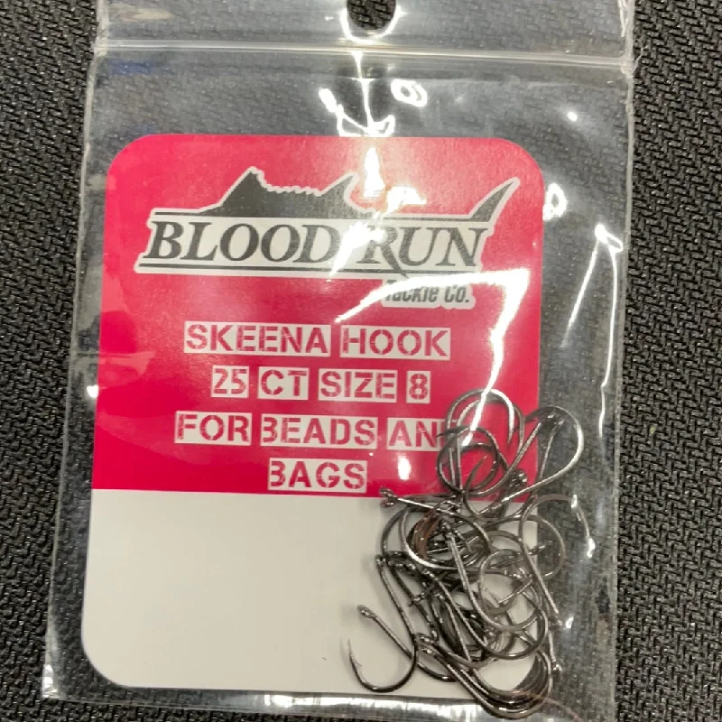 Fishing Hooks for Catching Bigger Fish-Blood Run 25ct Size 8 Hook