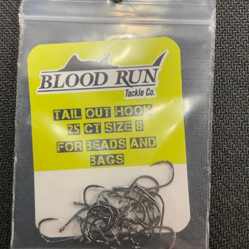 Specialized Fishing Hooks for Tying Flies-Blood Run 25ct Size 8 Hooks