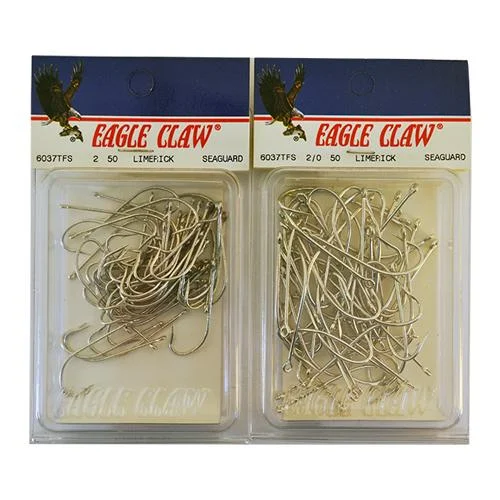 High-Performance Fishing Hooks for Freshwater-Eagle Claw Sea guard Fishing Hooks 2 Pack