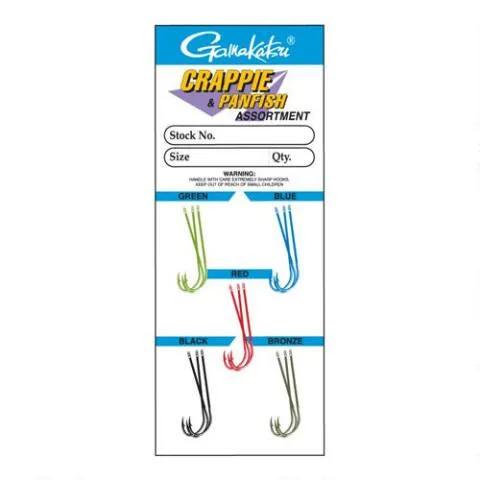 Fishing Hooks for Large Species-Gamakatsu Crappie Hook (15 pack)