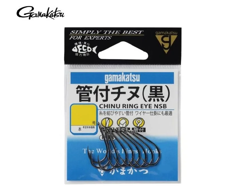 Fishing Hooks for Saltwater Species-GAMAKATSU Ring Eye (CHINU) NSB Fishing Hooks