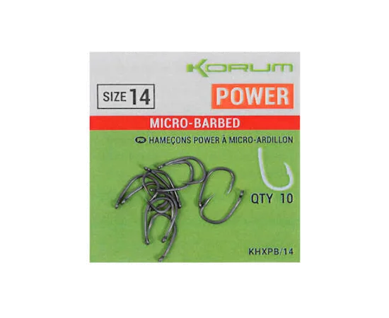 Offset Fishing Hooks for Better Hook Sets-KORUM XPERT POWER HOOK