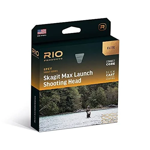 Curved Fishing Hooks for Better Hooking Action-RIO Elite Skagit Max Launch Shooting Head